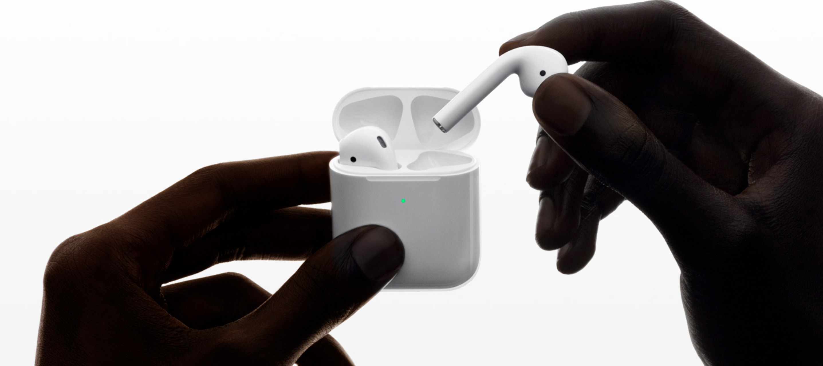Bluetooth гарнитура Apple AirPods 2 Wireless Charging Case(White 